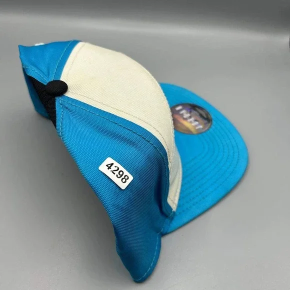 Air Jordan 5 Panel Hat Men White Blue Embroidered Jumpman Strap Back Cap